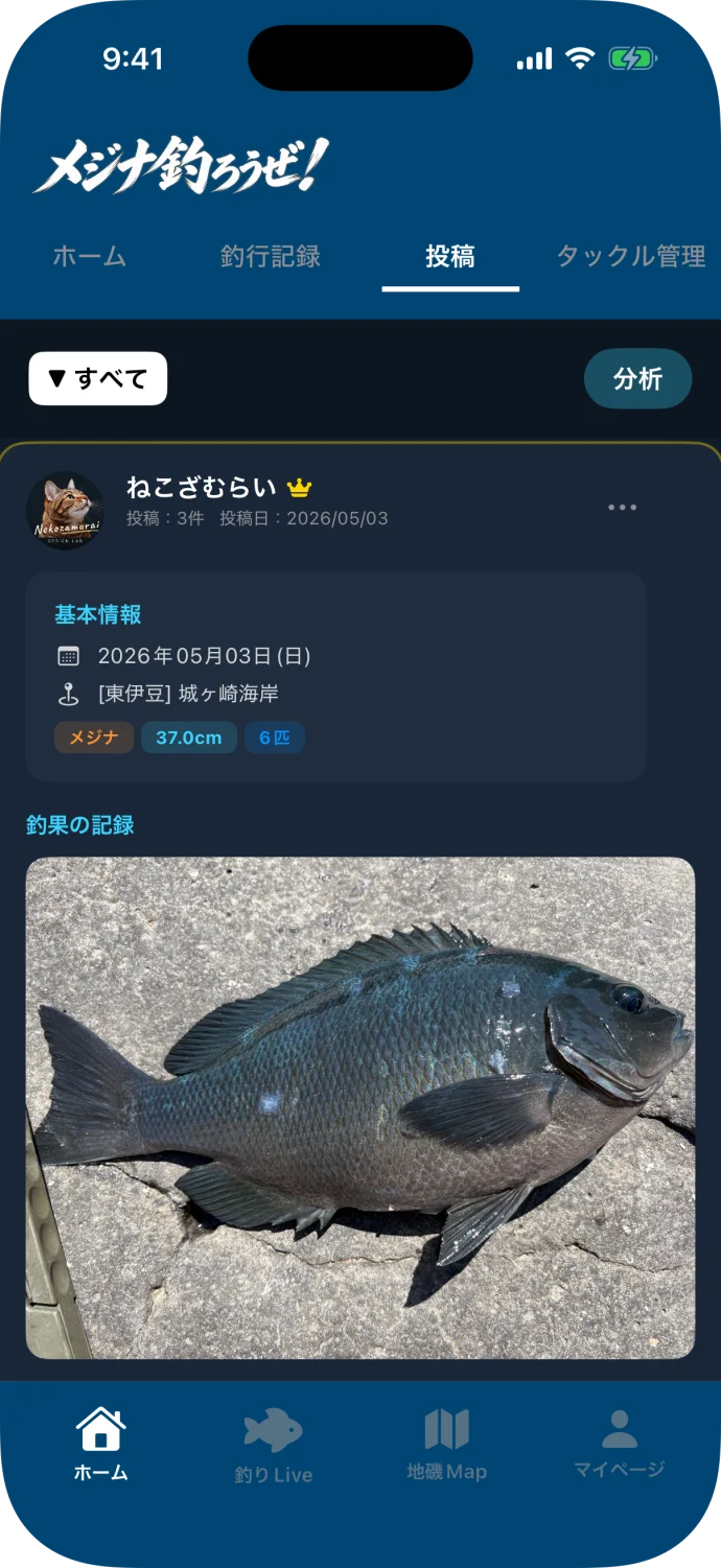 コミュニティの画面